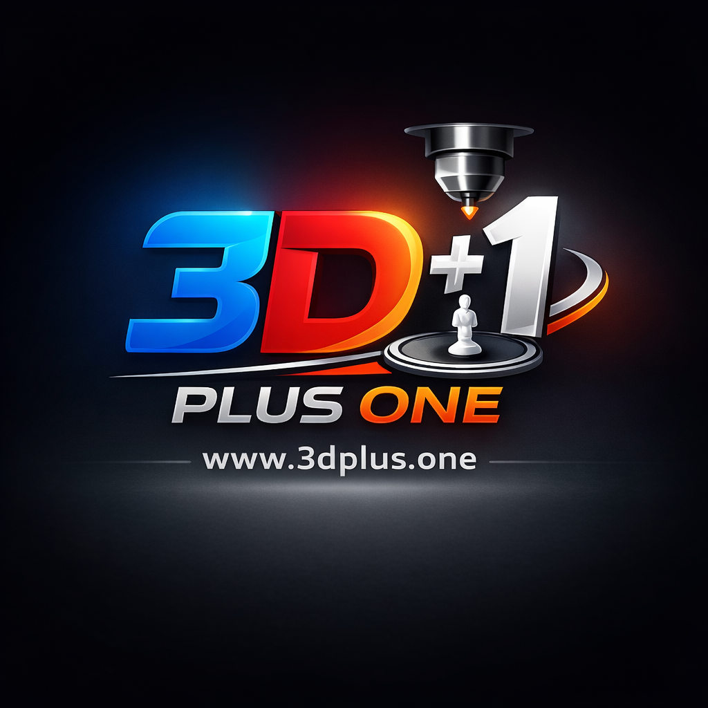 3D Plus One Logo